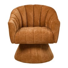 Leonor Upholstered Swivel Armchair